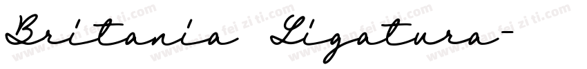 Britania Ligatura字体转换